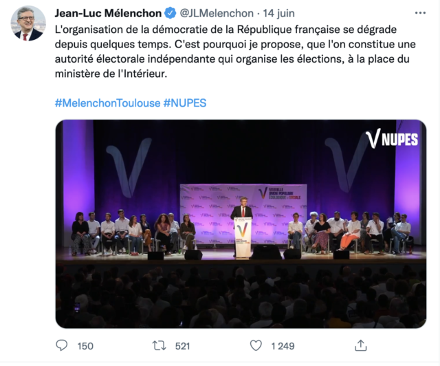 Meeting de Jean-Luc Mélenchon 14 juin 2022 à Toulouse